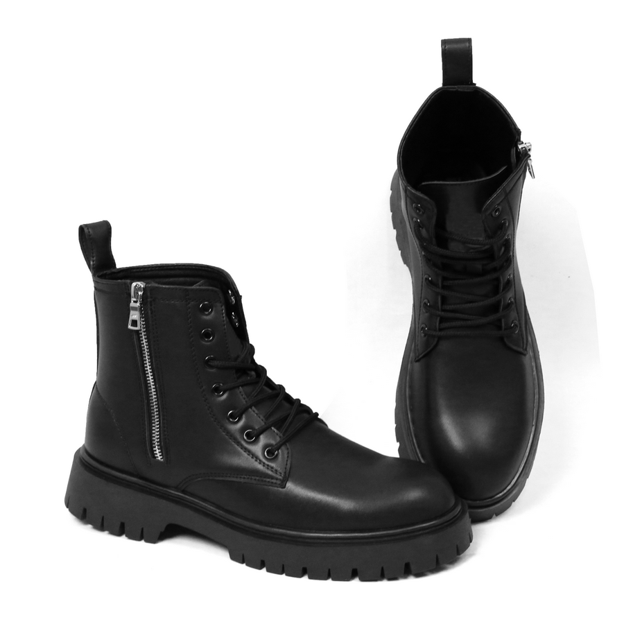 Giày Combat Boots Inichi G1111 đế Chunky có may đế